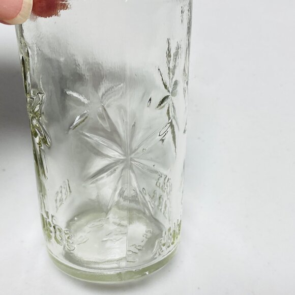 Vintage Kraft 50th Anniversary Glass Cheese Jars Set Of 4 Starburst Pattern - Picture 6 of 12